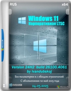Windows 11 Enterprise LTSC x64 24Н2 (build 26100.4061) by ivandubskoj 24.05.2025